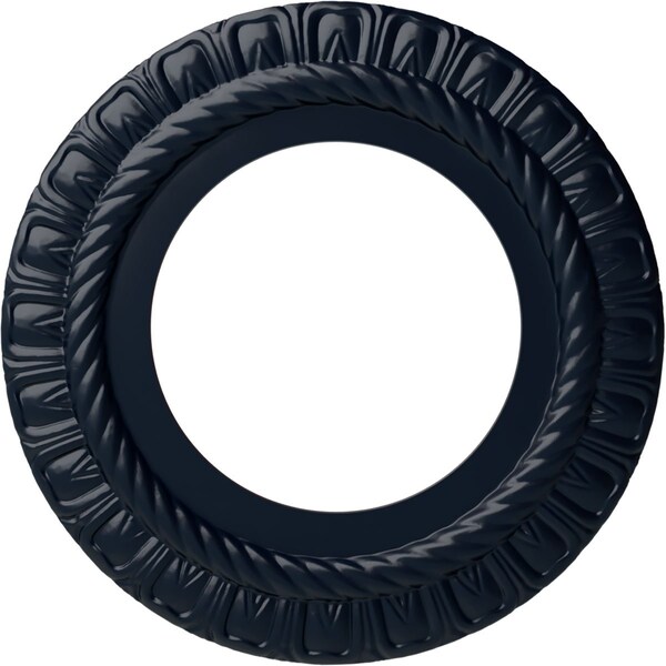 Ekena Millwork Claremont Ceiling Medallion (Fits Canopies up to 7"), 10 5/8"OD x 5 3/4"ID x 1/2"P, Midnight Dream CM10CLMDF - main